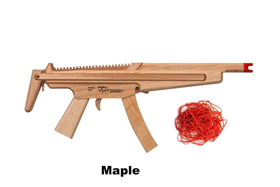 Model MP5 Rubber Band Machine Gun with Sliding Stock - Elastic Precision